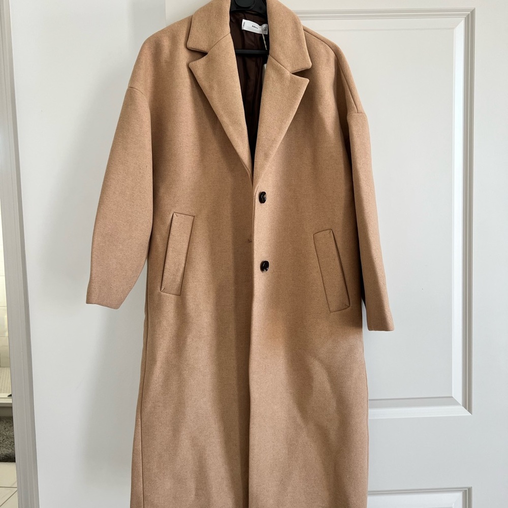 NWT Mango Oversized Long Camel Coat (Small)